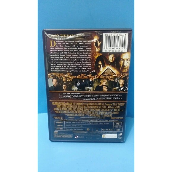 The DaVinci Code (2006) Starring Tom Hanks Widescreen Special Edition on DVD - Picture 6 of 6